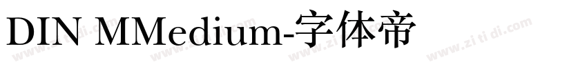 DIN MMedium字体转换